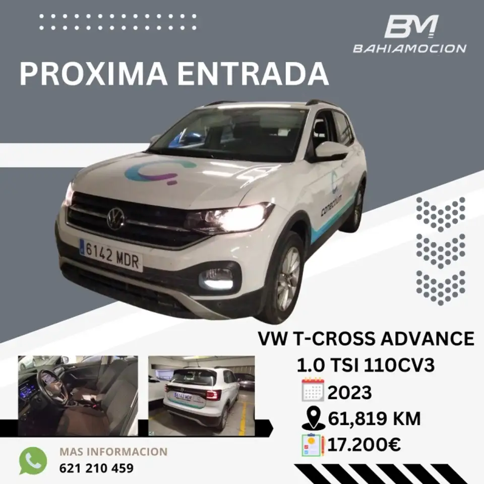 Volkswagen T-Cross 1.0 TSI Advance 81kW