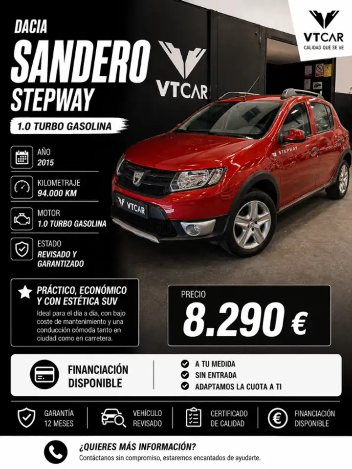 Dacia Sandero 0.9 TCE Stepway 90