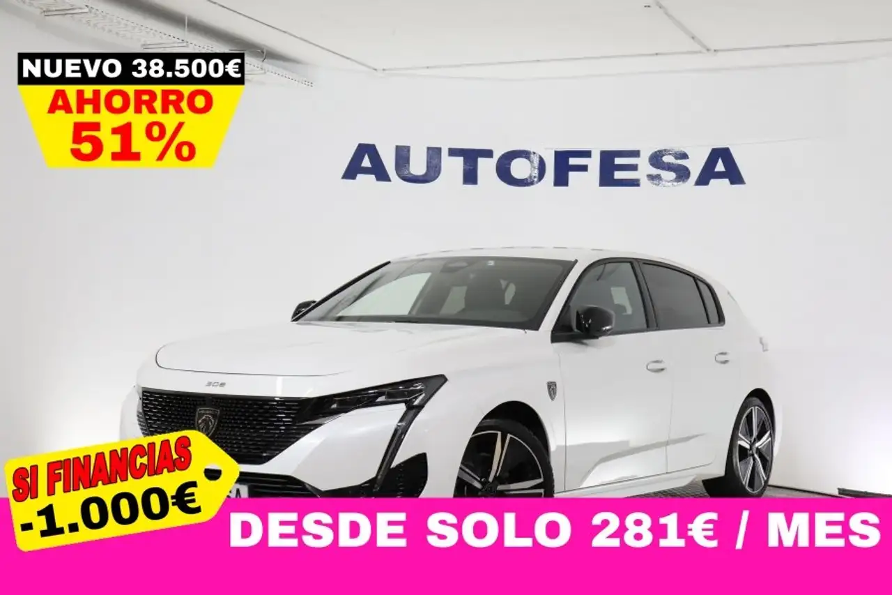 Peugeot 308 1.2 GT 130CV AUTO 5P # NAVY,FAROS LED,LEVAS EN VOL