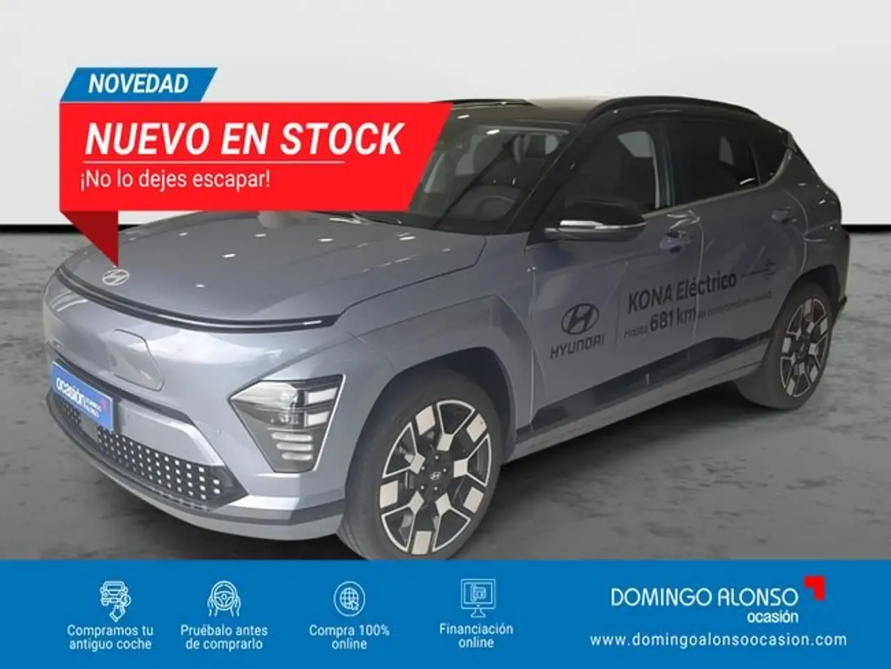 Hyundai Kona Nuevo Eléctrico 160 kW (218 CV) Blackline 19" MY